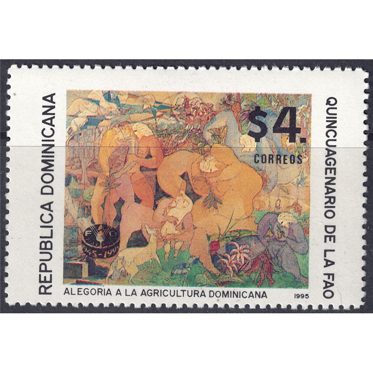 REPUBBLICA DOMINICANA 1995 Anniversario FAO MNH**
