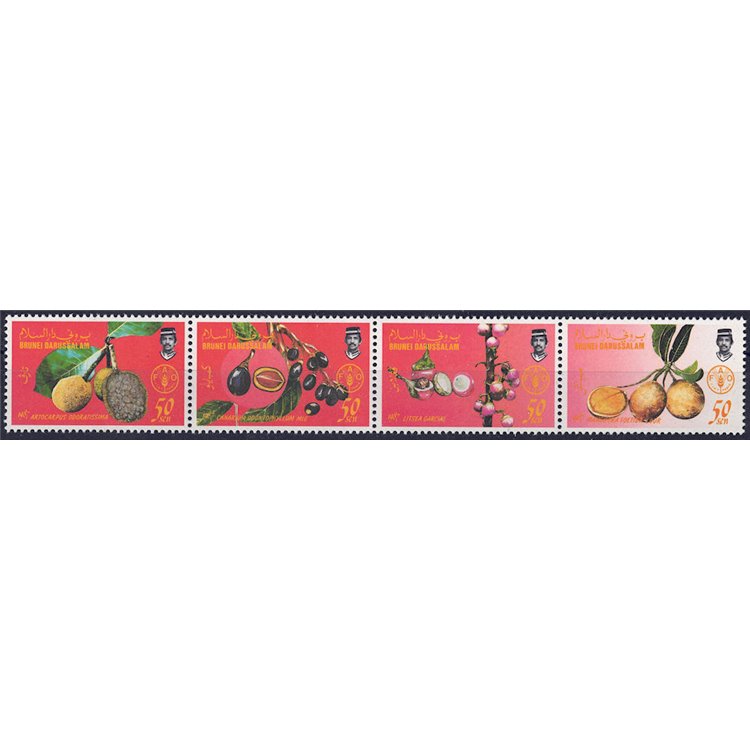 BRUNEI 1987 Frutti indigeni 4v MNH**