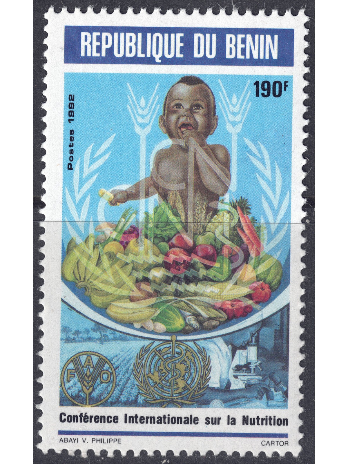 BENIN 1992 Conferenza sulla Nutrizione MNH**