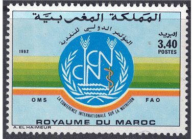 MOROCCO 1992 Conference on Nutrition MNH**