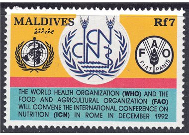 MALDIVE 1992 Conferenza sulla Nutrizione MNH**