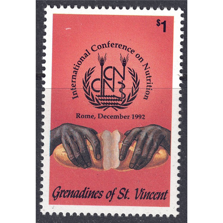 GRENADINES OF ST. VINCENT 1992 MNH Nutrition Conference**
