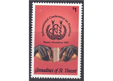 GRENADINES OF ST. VINCENT 1992 Conferenza sulla Nutrizione MNH**