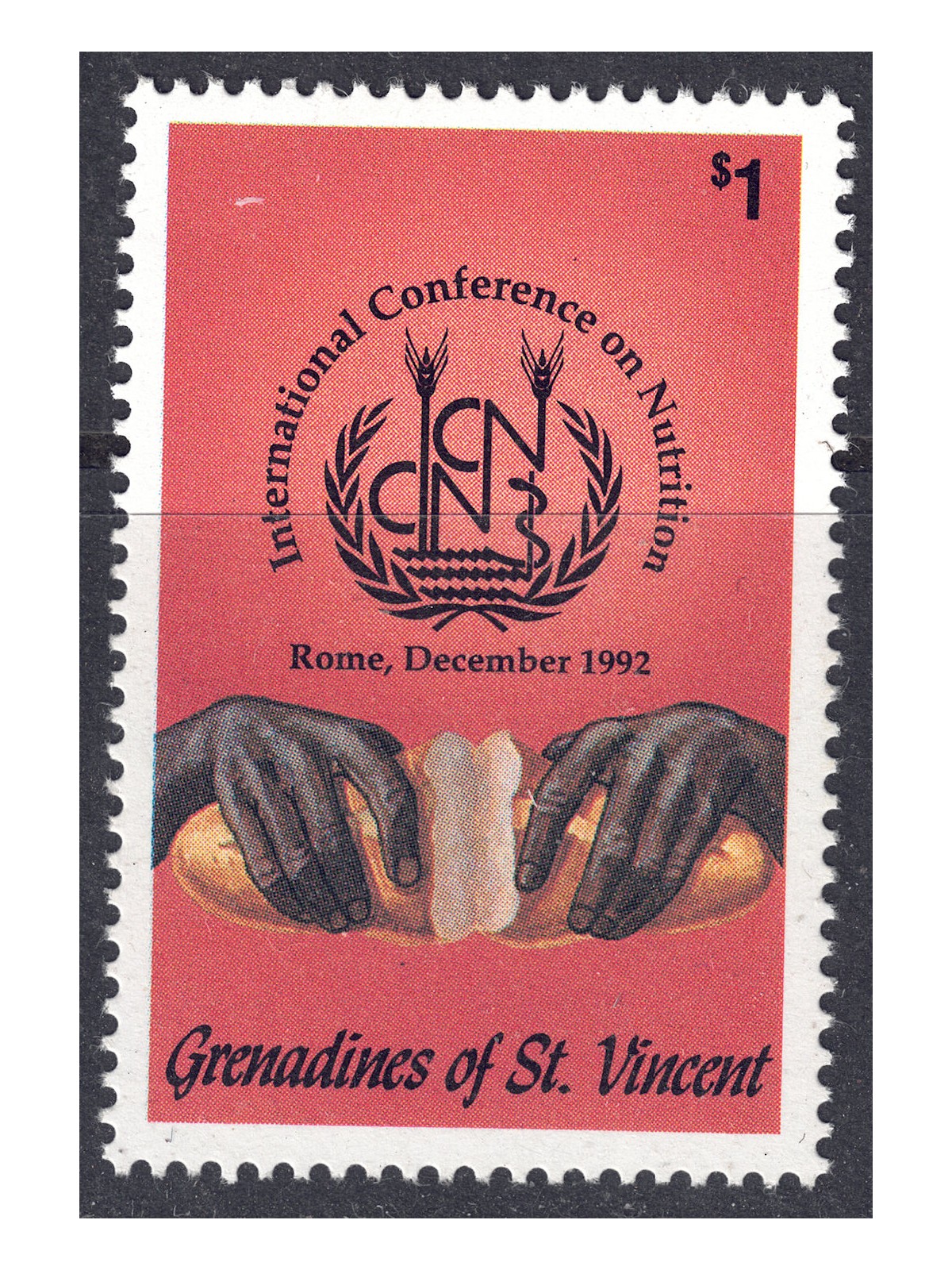 GRENADINES OF ST. VINCENT 1992 MNH Nutrition Conference**