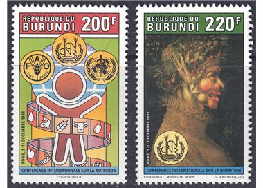 BURUNDI 1992 Nutrition Conference 2nd MNH**
