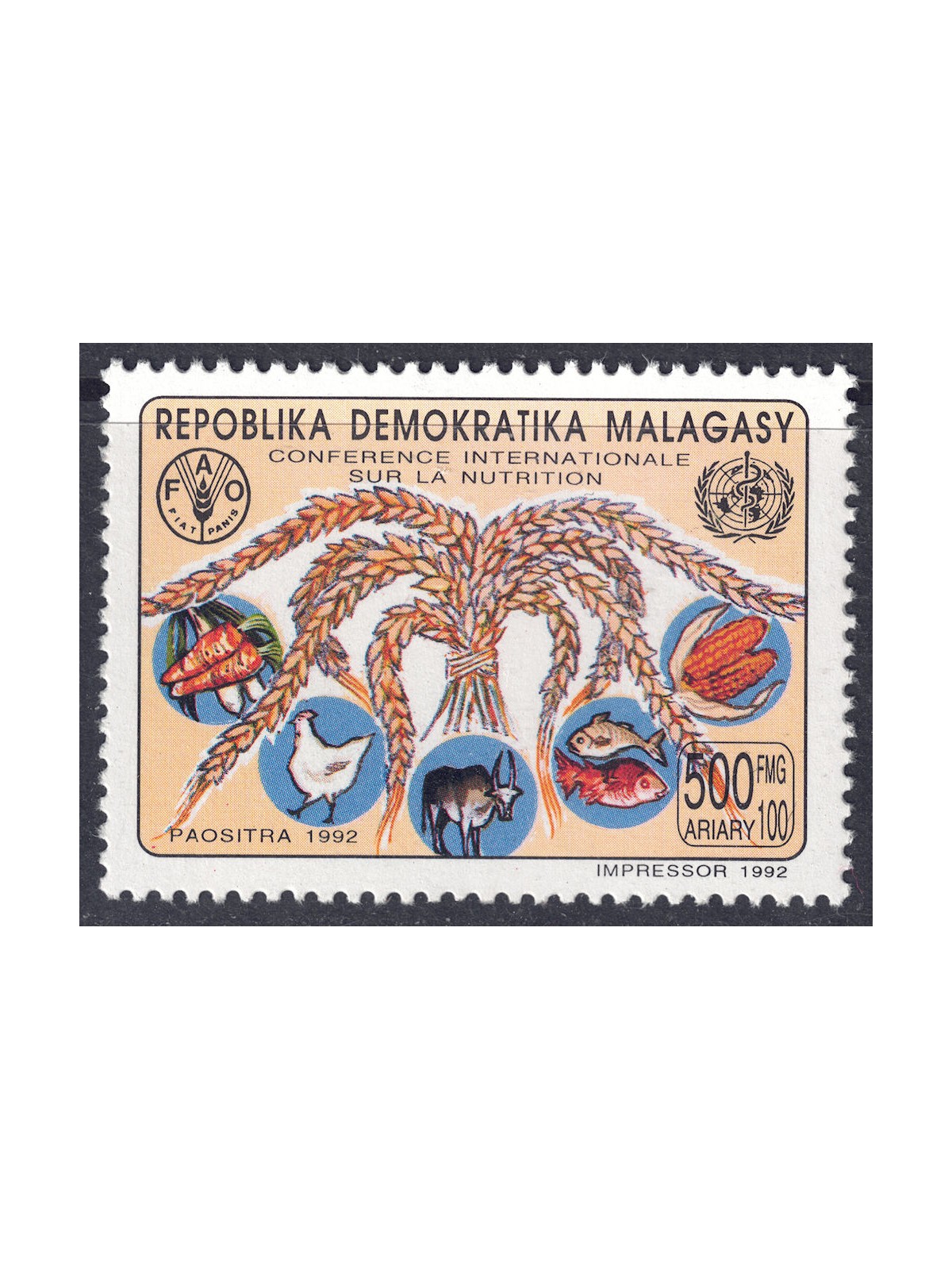 MADAGASCAR 1992 Nutrition Conference MNH**