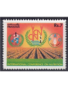 PAKISTAN 1992 Conferenza sulla Nutrizione MNH**