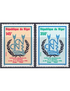 NIGER 1992 Conferenza sulla Nutrizione 2v MNH**
