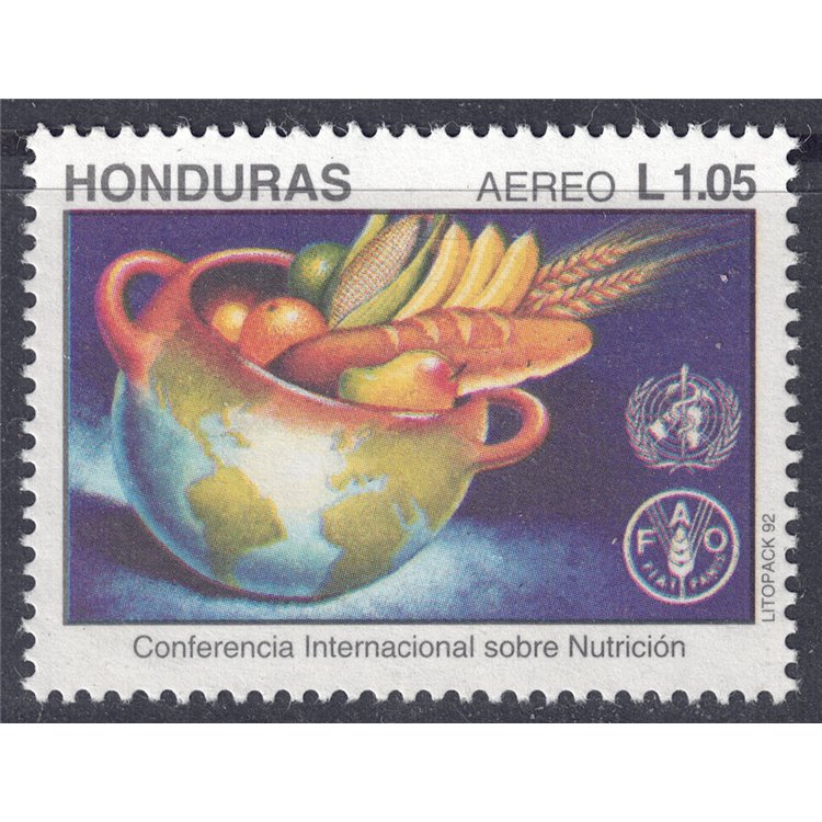 HONDURAS 1992 Conferenza sulla Nutrizione MNH**