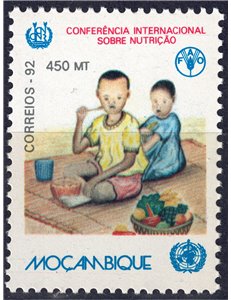 MOZAMBIQUE 1992 Conference on Nutrition MNH**