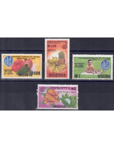 NIGERIA 1992 Conferenza sulla Nutrizione 4v MNH**
