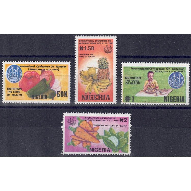 NIGERIA 1992 Nutrition Conference 4v MNH**