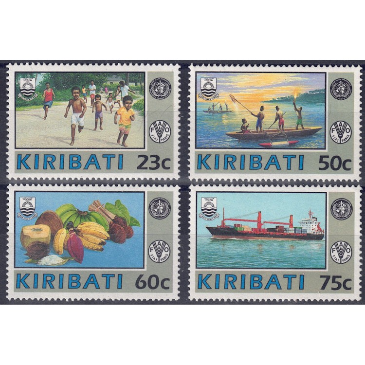 KIRIBATI 1992 OMS e FAO 4v MNH**