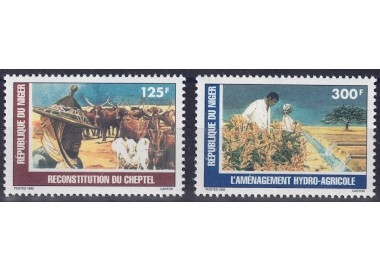 NIGER 1995 Agricoltura e bestiame 2v MNH**