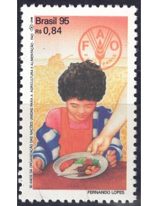 BRASILE 1995 Anniversario FAO MNH**