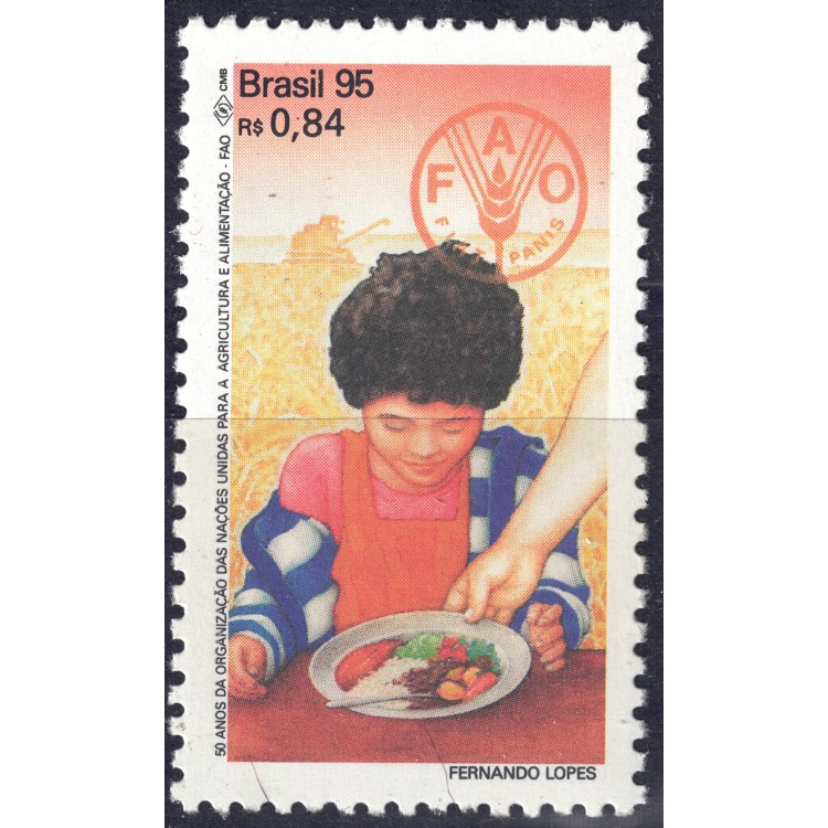 BRAZIL 1995 Anniversary FAO MNH**