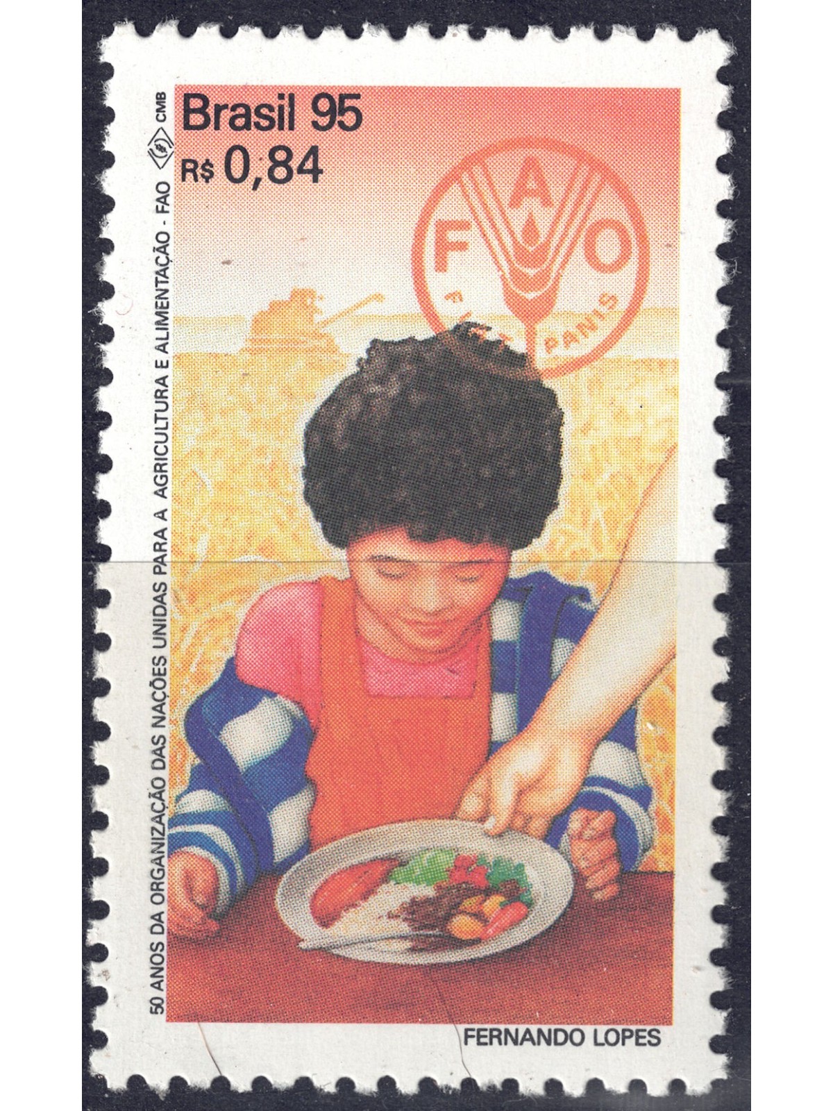 BRASILE 1995 Anniversario FAO MNH**