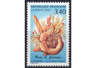 FRANCE 1992 Cereals and Bread MNH**
