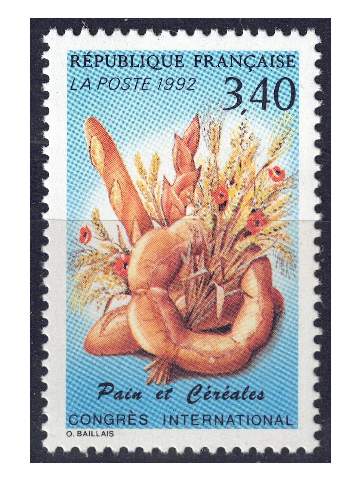 FRANCIA 1992 Cereali e Pane MNH**