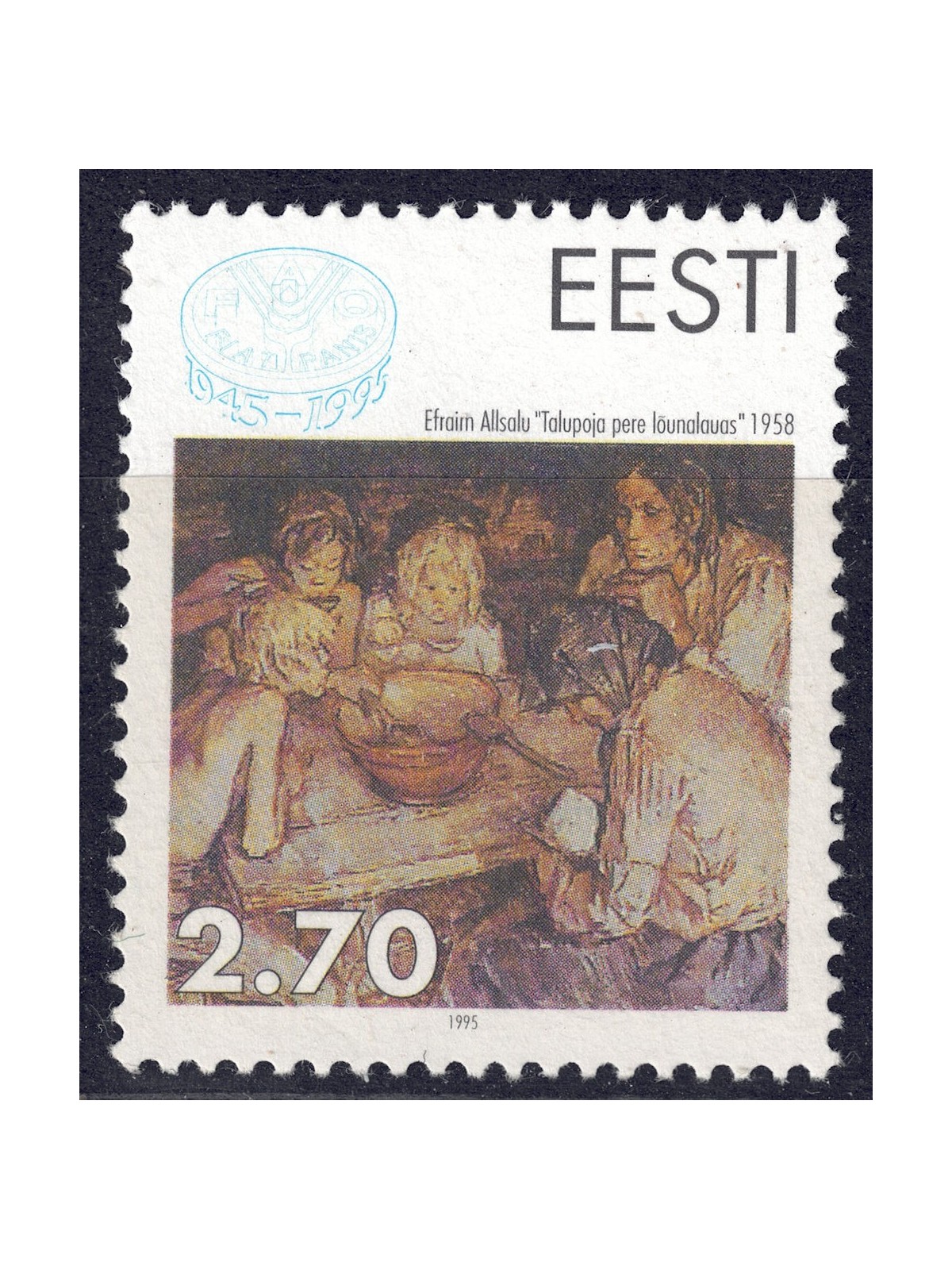 ESTONIA 1995 Anniversary FAO MNH**