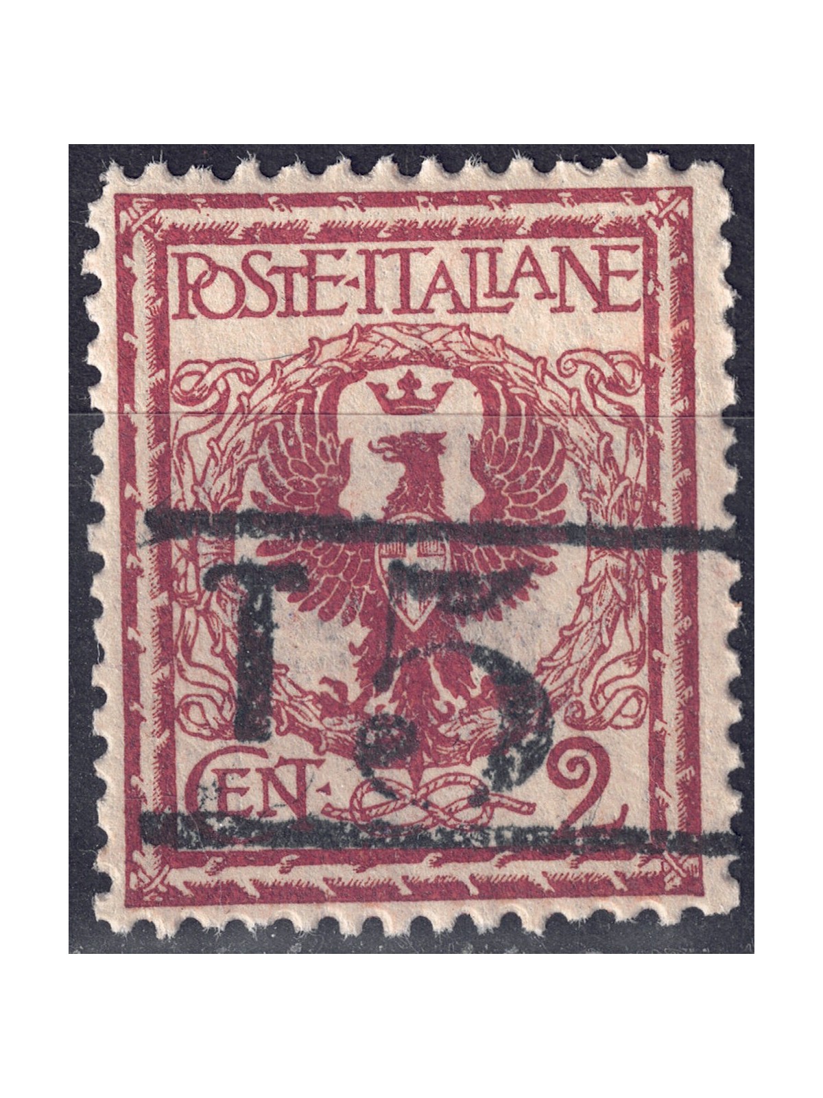 TRENTINO (BZ3) 1918-19 Floral 2c red brown (T with horizontal digit) MNH** ©