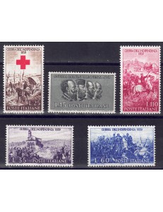 ITALIA 1959 Guerra d'Indipendenza 5v MH*