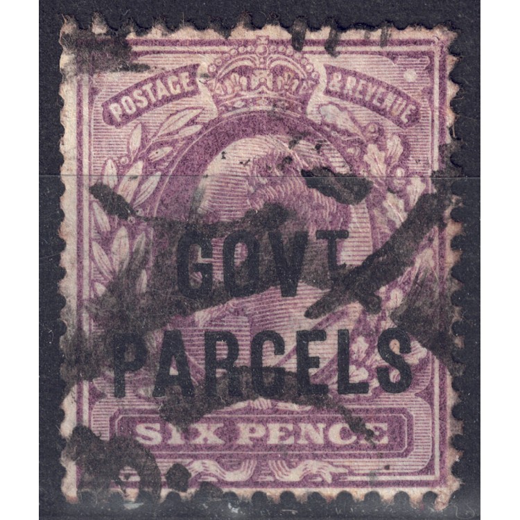 GRAN BRETAGNA 1902-03 Servizio (GOV. T PARCELS) 6p violetto us
