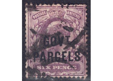 GREAT BRITAIN 1902-03 Service (GOV. T PARCELS) 6p violet us