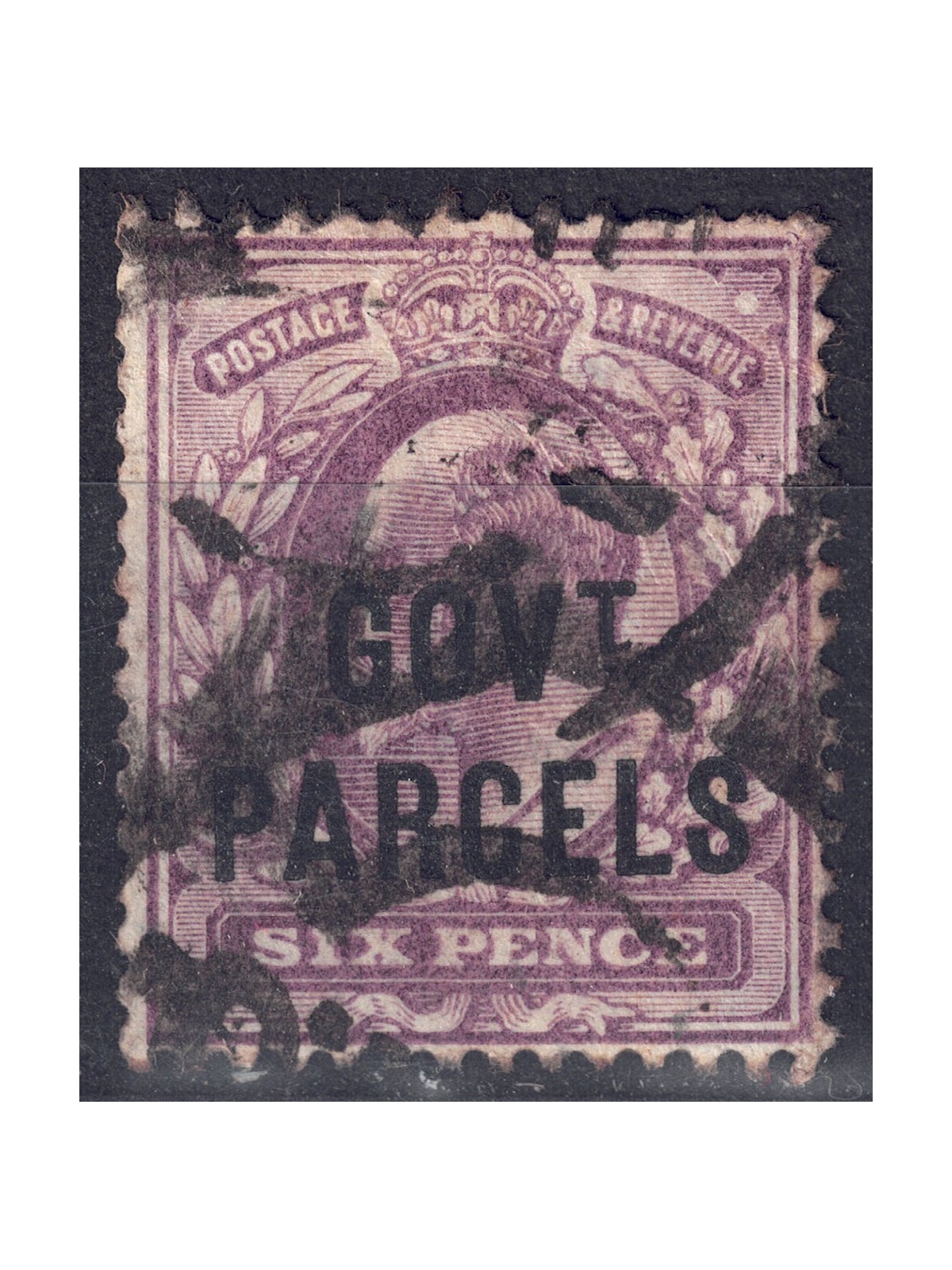GREAT BRITAIN 1902-03 Service (GOV. T PARCELS) 6p violet us