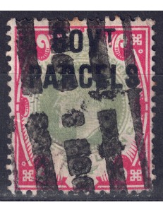 GREAT BRITAIN 1902-03 Service (GOV. T PARCELS) 1s carmine and green us