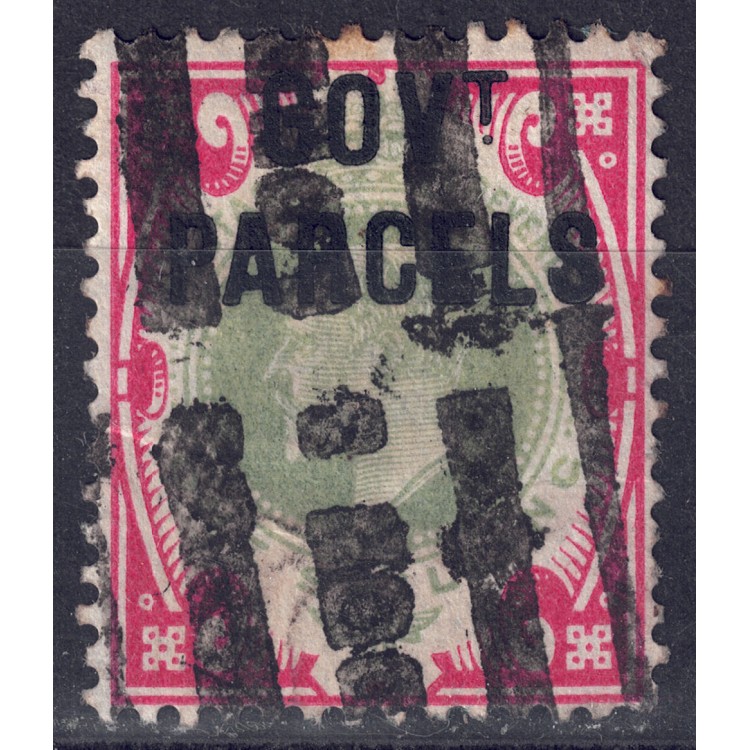 GRAN BRETAGNA 1902-03 Servizio (GOV. T PARCELS) 1s carminio e verde us