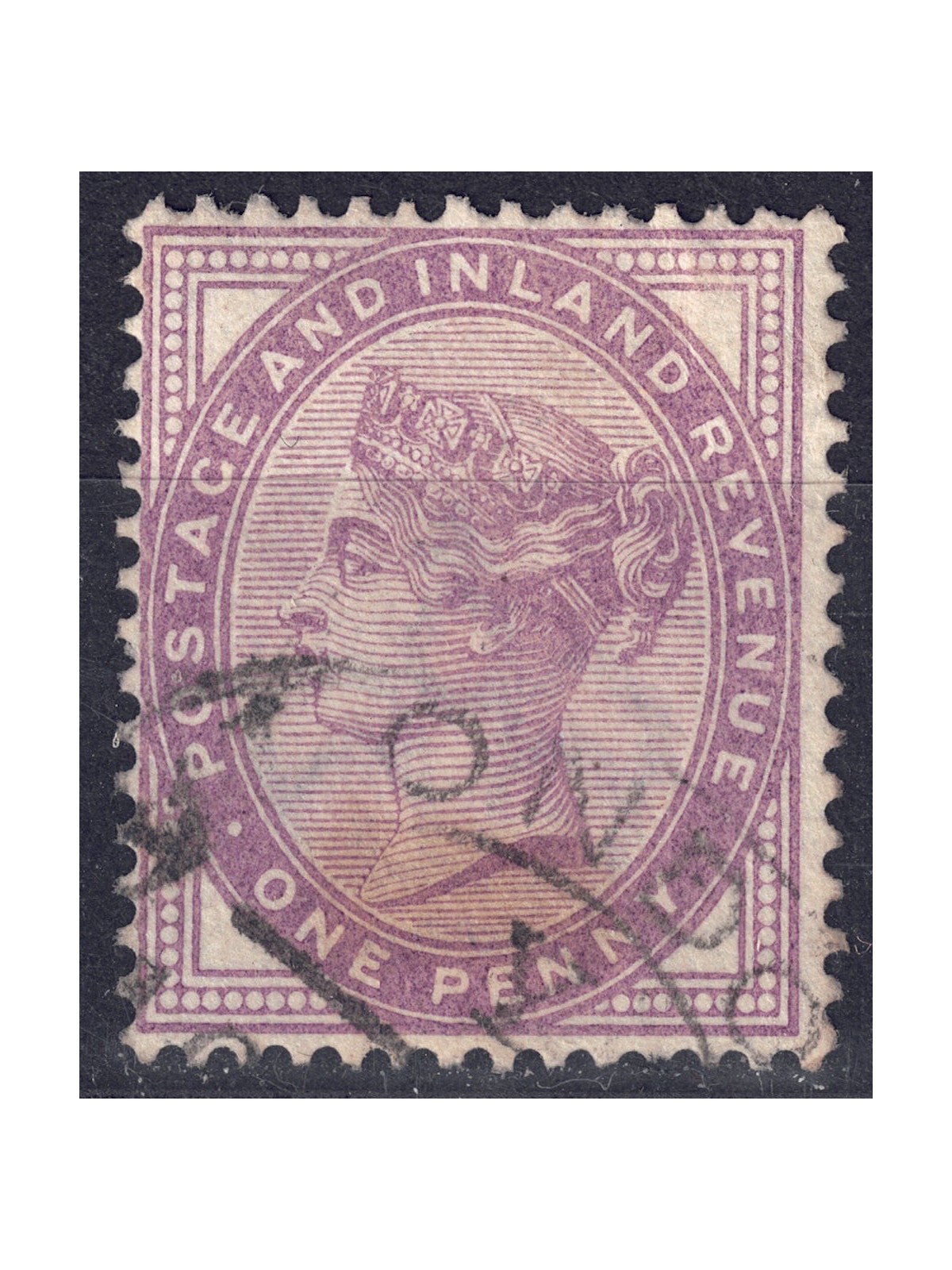 GREAT BRITAIN 1881 Effigy of Queen Victoria (1p violet 16 pearls) us