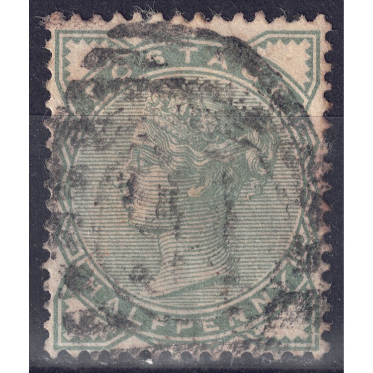 GRAN BRETAGNA 1880-81 Effigie della Regina Vittoria (½p verde) us