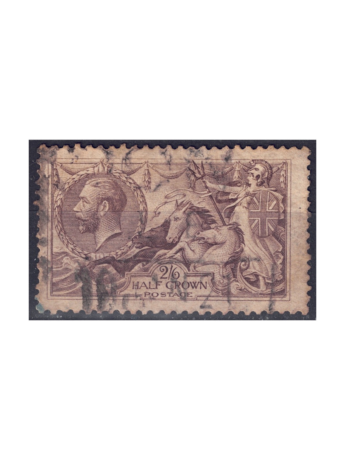 GRAN BRETAGNA 1913 Allegorie (Waterlow Bros) 2/6 bruno seppia us