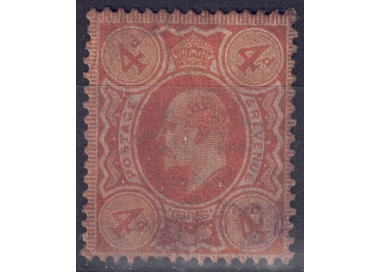 GRAN BRETAGNA 1911 Re Edoardo VII (4p arancio) us