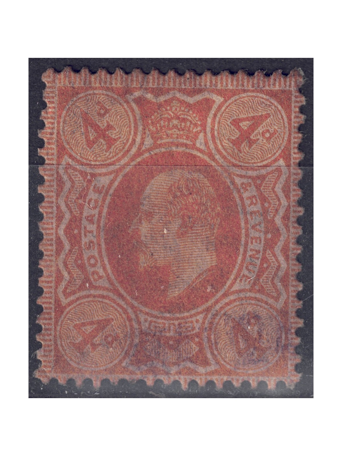 GRAN BRETAGNA 1911 Re Edoardo VII (4p arancio) us
