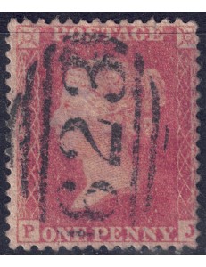 GRAN BRETAGNA 1855 Regina Vittoria (1p rosso carminio) us