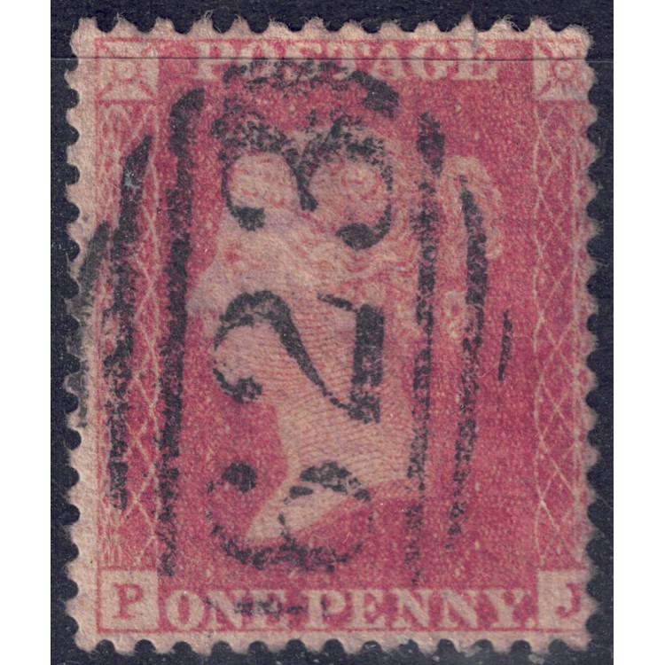 GRAN BRETAGNA 1855 Regina Vittoria (1p rosso carminio) us