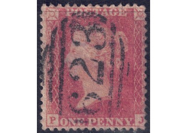 GREAT BRITAIN 1855 Queen Victoria (1p carmine red) us