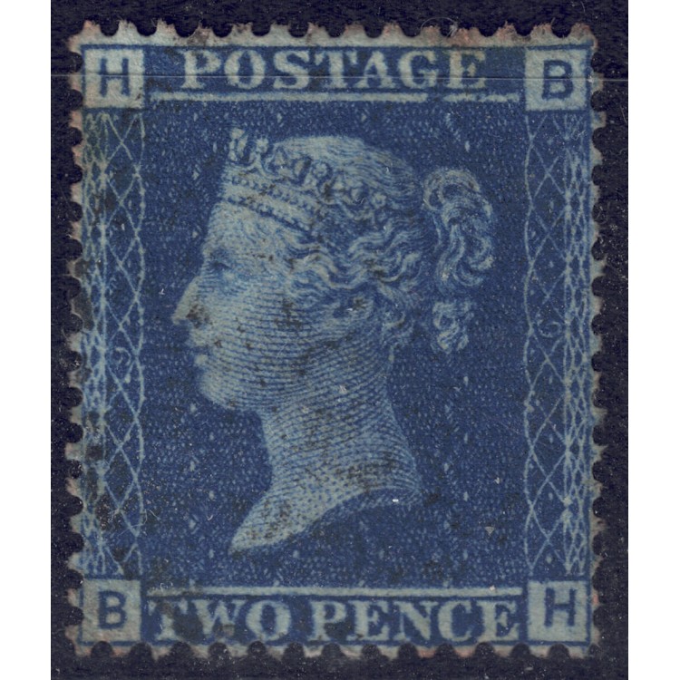 GRAN BRETAGNA 1858-64 Regina Vittoria (2p azzurro) us