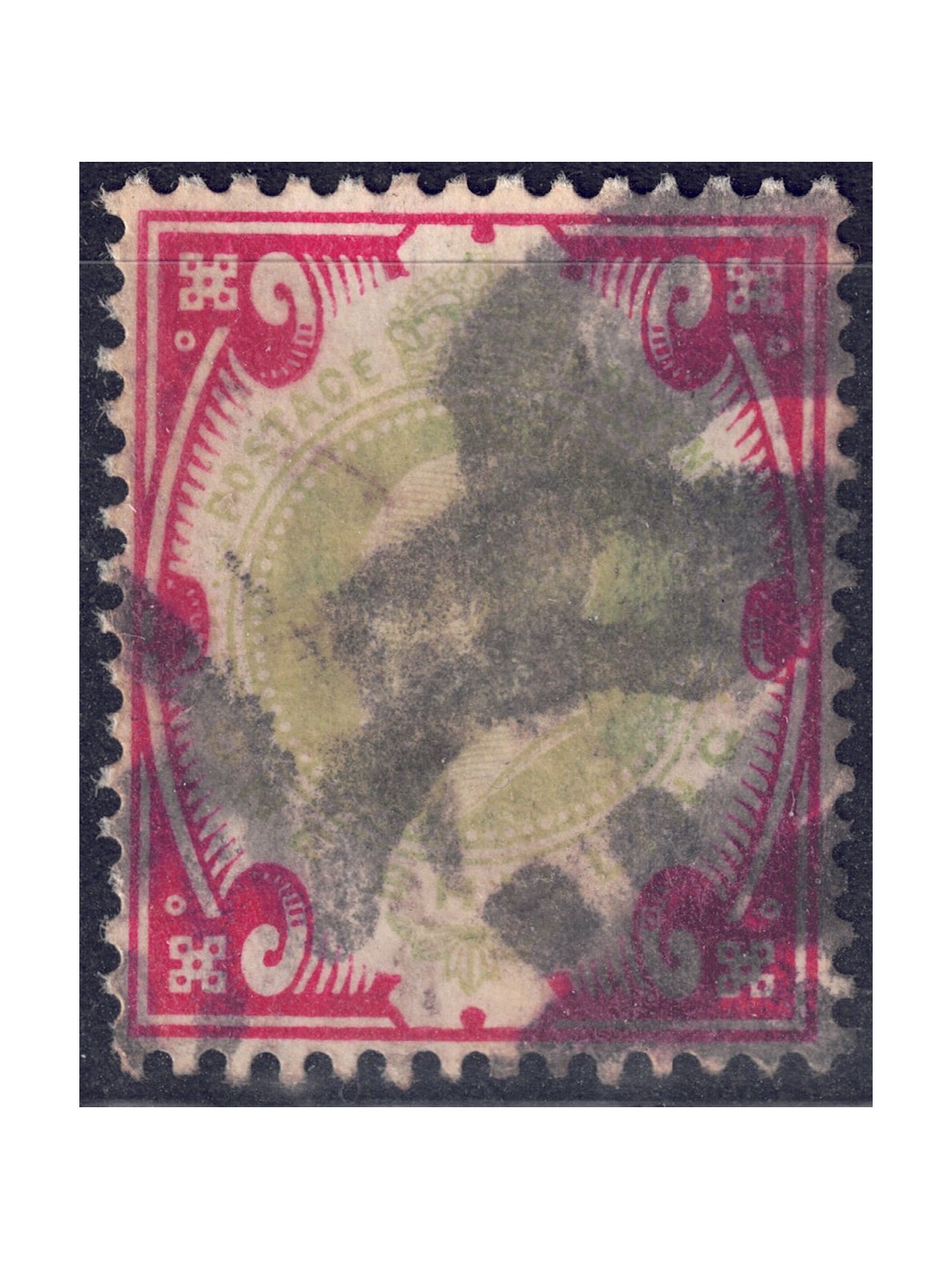 GRAN BRETAGNA 1902 Re Edoardo VII (1s rosso e verde) us