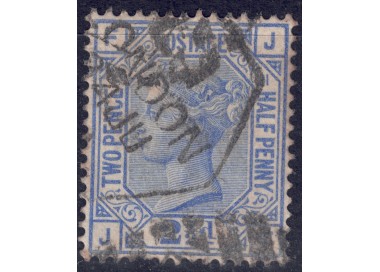 GRAN BRETAGNA 1880-81 Regina Vittoria (2½p azzurro) us