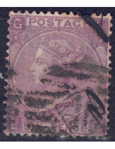 GREAT BRITAIN 1865 Queen Victoria (6p violet) us