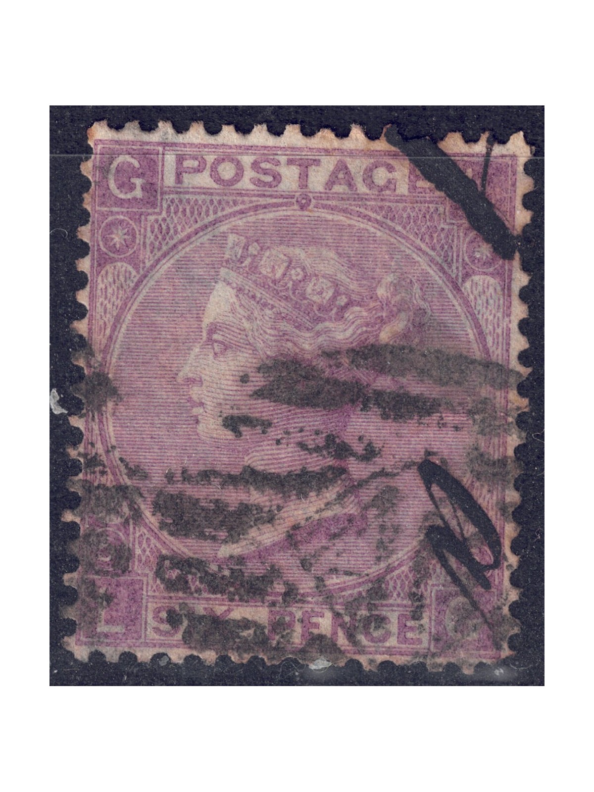 GREAT BRITAIN 1865 Queen Victoria (6p violet) us