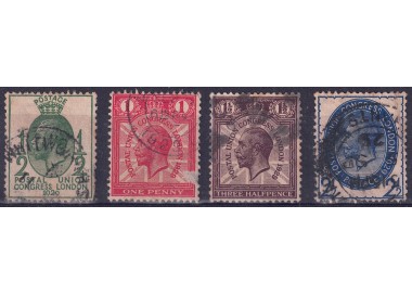 GRAN BRETAGNA 1929 Congresso Upu 4v us