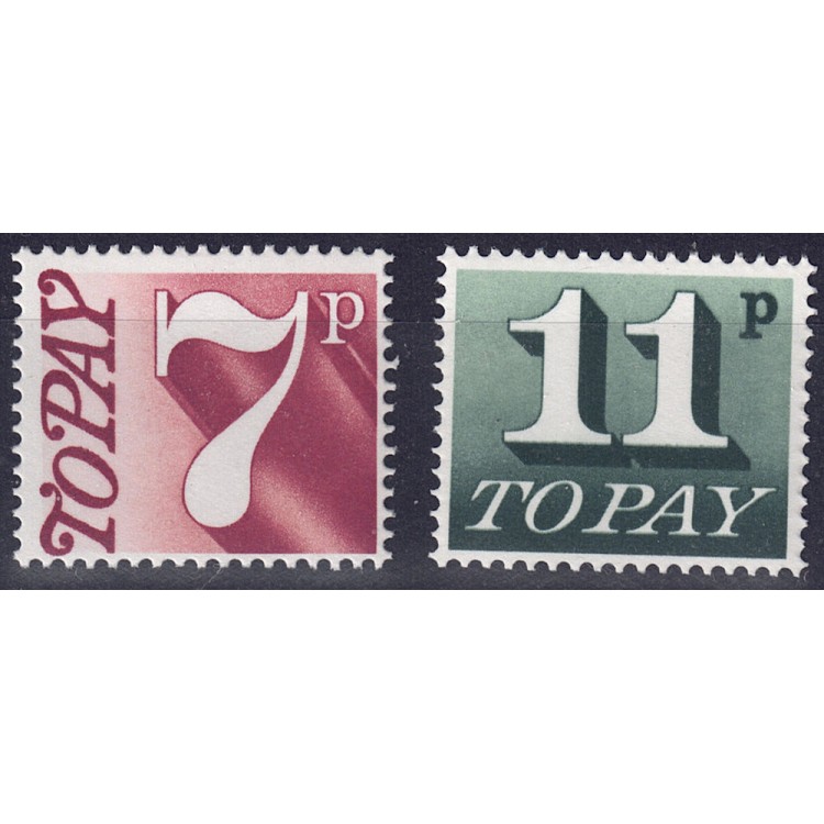 GREAT BRITAIN 1974-75 Postage Due 2v MNH**