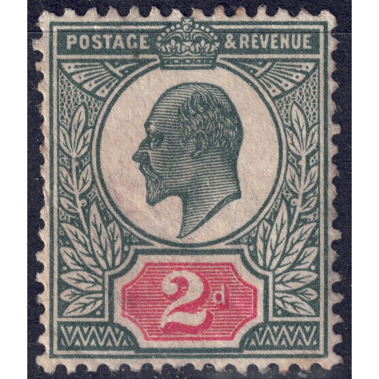 GREAT BRITAIN 1902 King Edward VII (2p green and pink) MH*