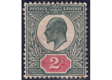 GRAN BRETAGNA 1902 Re Edoardo VII (2p verde e rosa) MH*