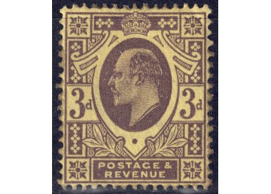 GREAT BRITAIN 1902 King Edward VII (3p brown and yellow) MH*