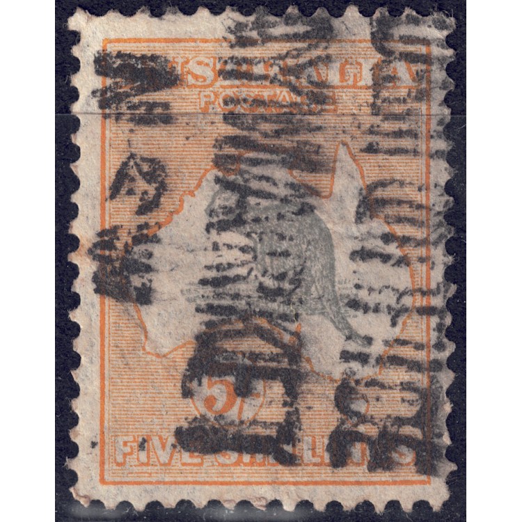 AUSTRALIA 1913 Kangaroo (5s yellow and grey) used
